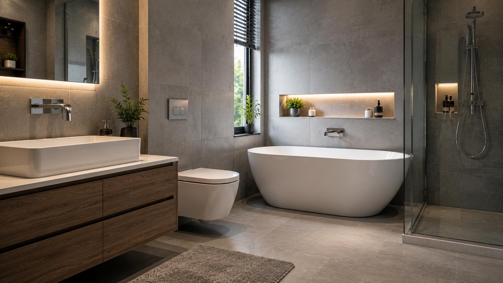 Bäder, Waschbecken und Toiletten
