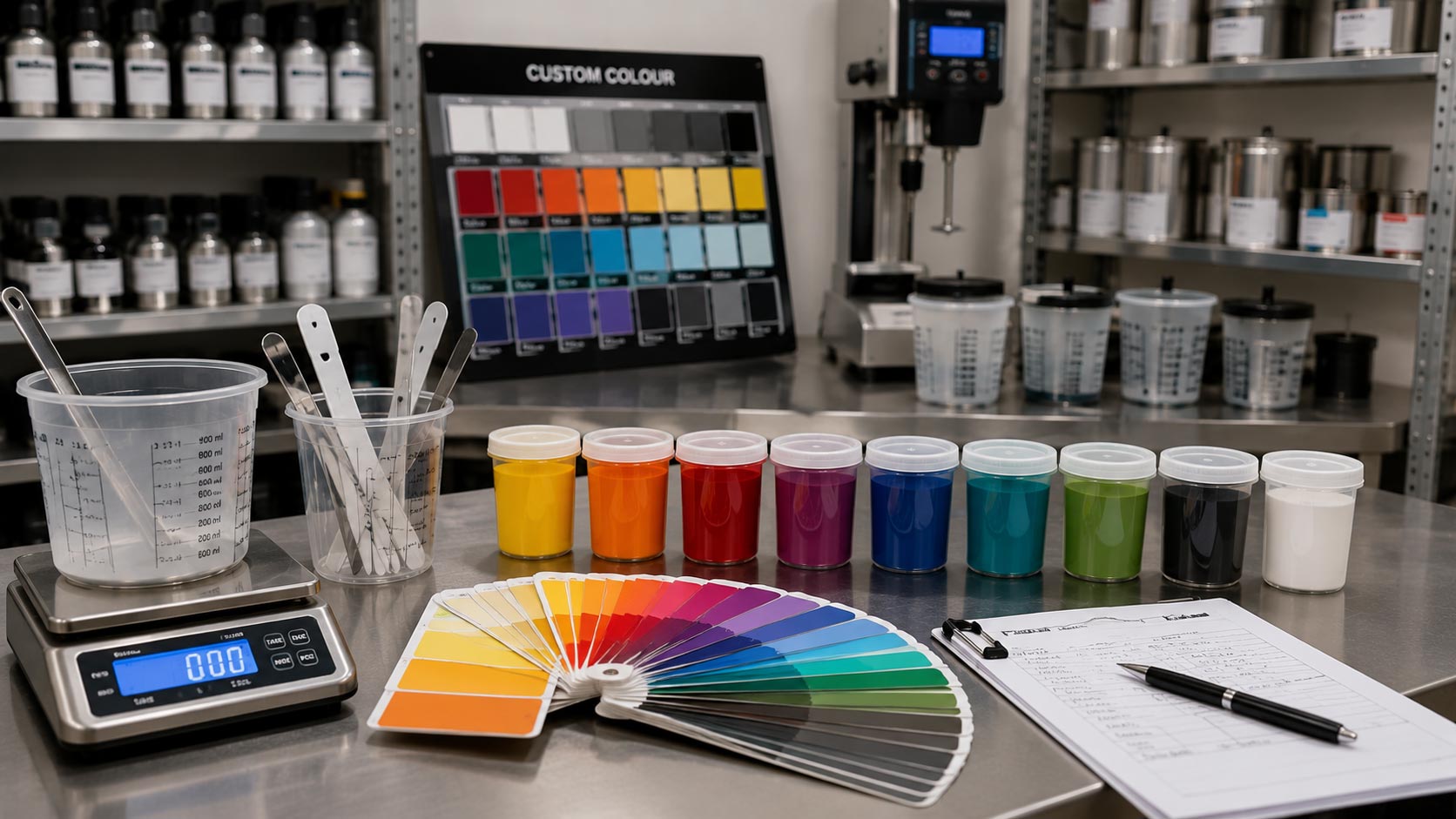 Kleinserien kundenspezifischer Farben