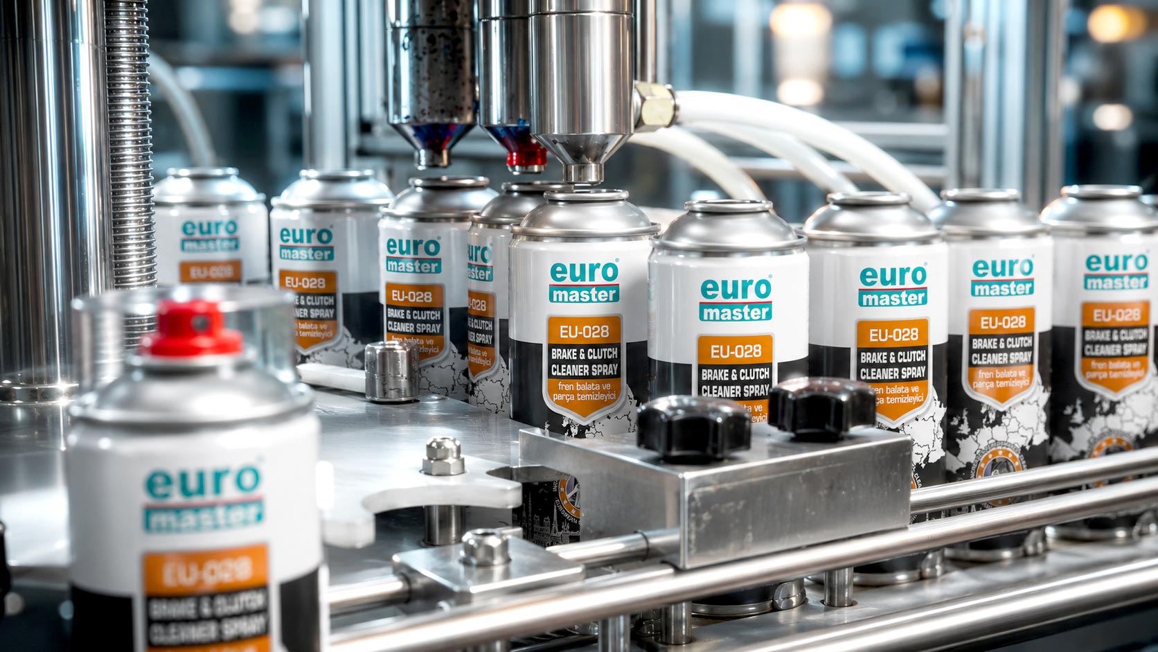 Automatic filling line at the Euro Master production facility